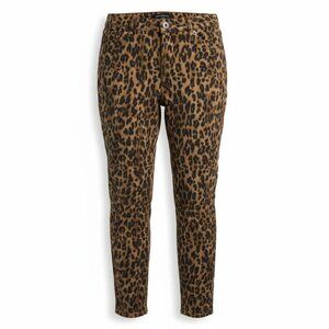 LEOPARD PRINT BROWN BLACK PANTS 12 STYLE&CO